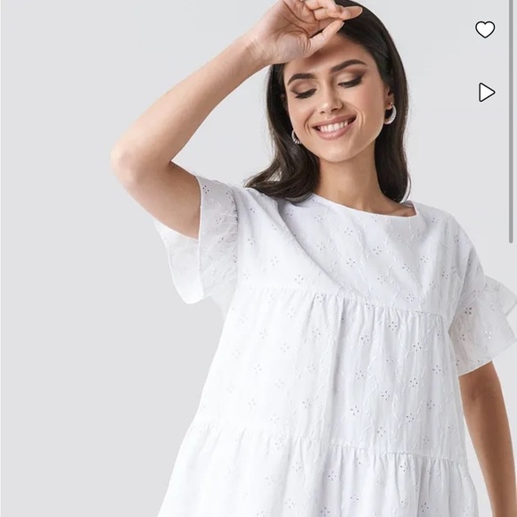 NA-KD Dresses & Skirts - NA-KD Broiderie Anglais Mini Dress